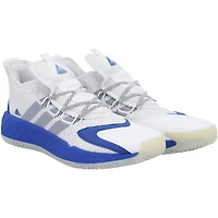 White Kansas Jayhawks Team-Issued Adidas Low Shoes from the Basketball Program - 11