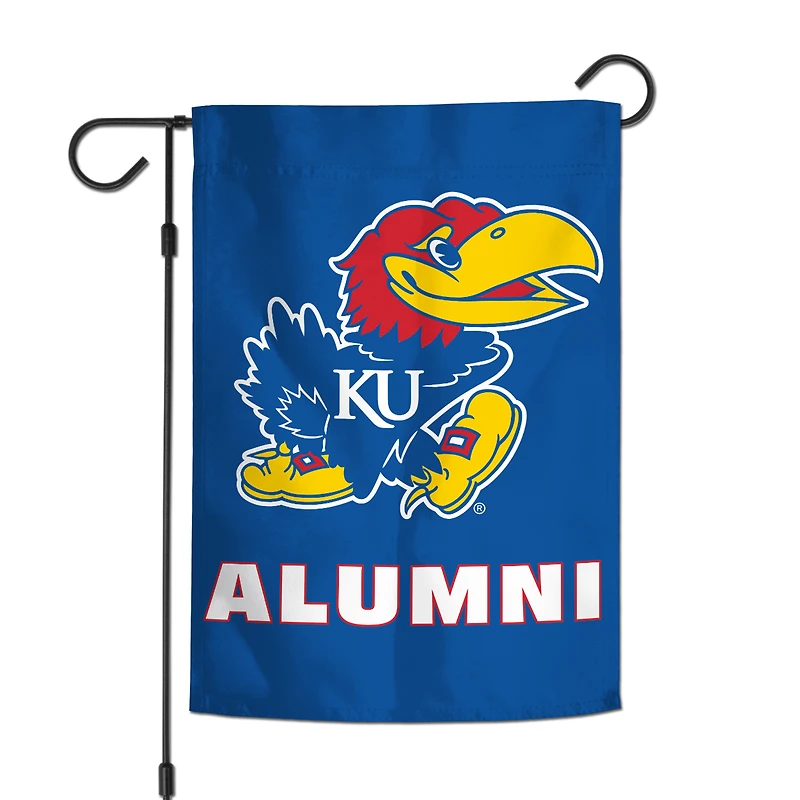 WinCraft Kansas Jayhawks Drapeau de jardin double face 30,5 x 45,7 cm