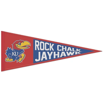 Fanion à slogan WinCraft Kansas Jayhawks 13" x 32"