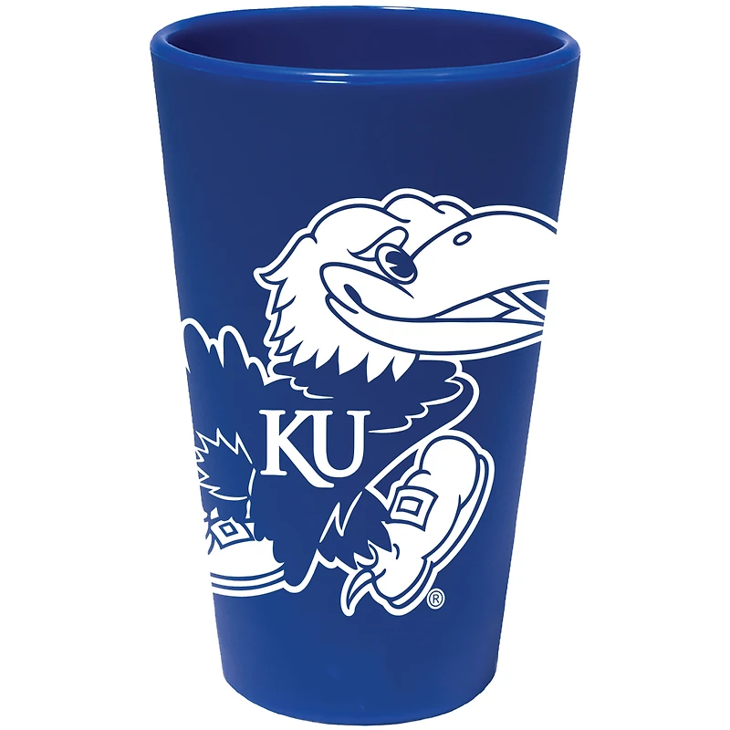 WinCraft Kansas Jayhawks 16oz. Silicone Pint Glass