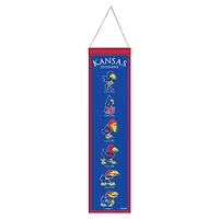 WinCraft  Kansas Jayhawks 8" x 32" College Vault Evolution Banner
