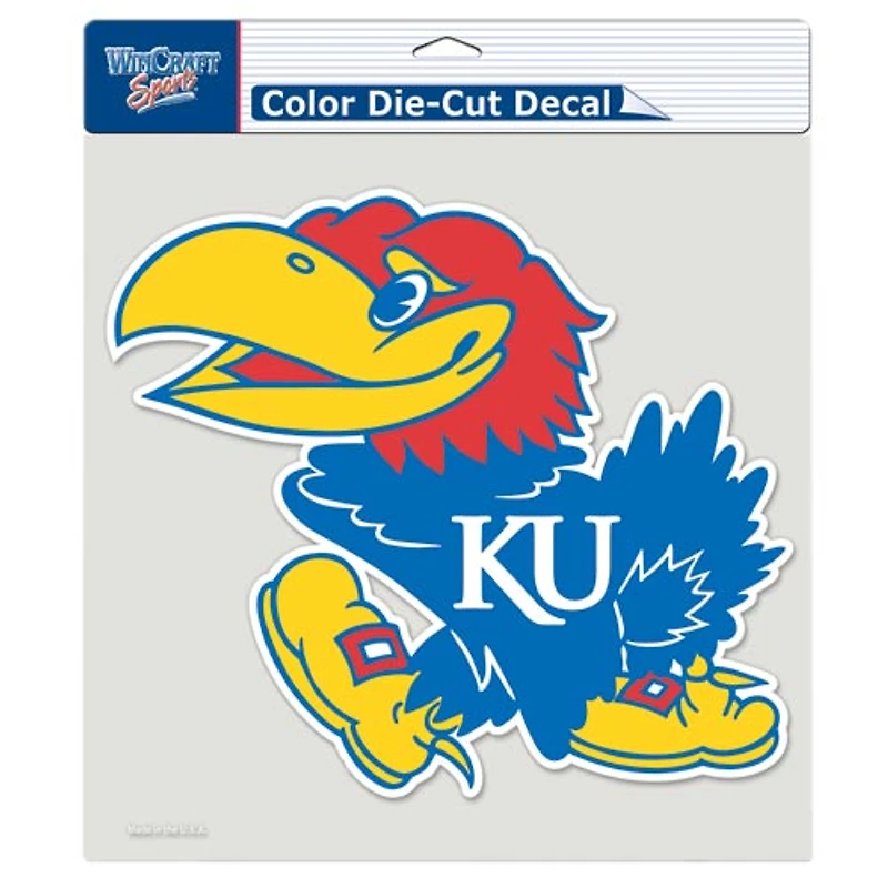 WinCraft  Kansas Jayhawks 8" x 8" Color Car Decal