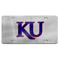 WinCraft Kansas Jayhawks Laser-Cut Color-Covered License Plate