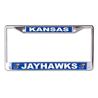 Cadre de plaque d'immatriculation en métal WinCraft Kansas Jayhawks Primary Logo S/L