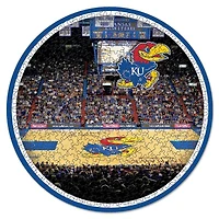 Casse-tête rond WinCraft Kansas Jayhawks 500 pièces