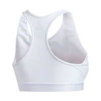 Soutien-gorge de sport adidas blanc Kansas Jayhawks Sideline Alphaskin pour femme