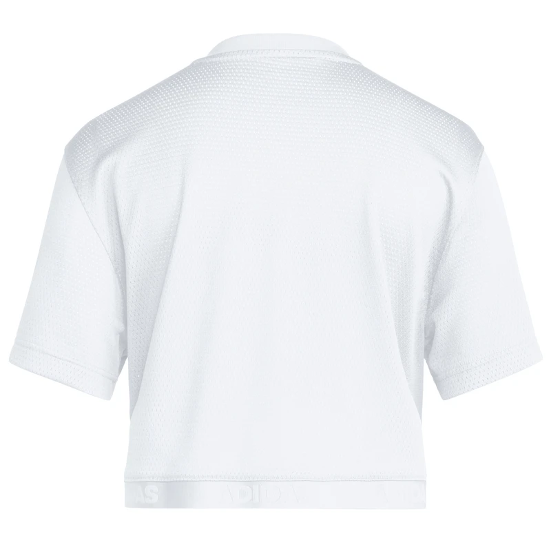 T-shirt court adidas blanc Kansas Jayhawks pour femme
