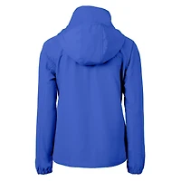 Veste zippée intégrale en tissu recyclé pour femme Cutter & Buck Royal Kansas Jayhawks Charter