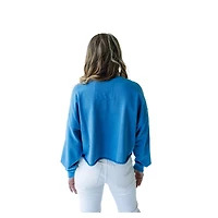 Sweat-shirt court Phipps des Kansas Jayhawks pour femmes