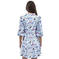 Women's Smith & Quinn  Royal/White Kansas Jayhawks Tailgate Tory Dress