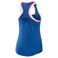 Women's WEAR by Erin Andrews Royal Kansas Jayhawks Open Hole Razorback Tank Top
