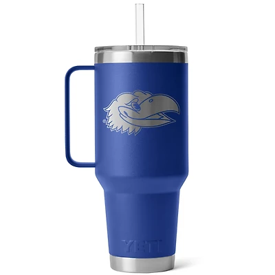 Tasse à paille Rambler YETI Kansas Jayhawks Primary (1,27 l)