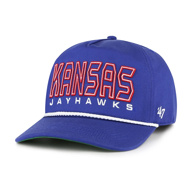 Youth '47 Royal Kansas Jayhawks Byline Hitch Adjustable Hat