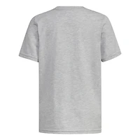 T-shirt adidas gris chiné pour jeunes Kansas Jayhawks 2023 avec logo du vestiaire