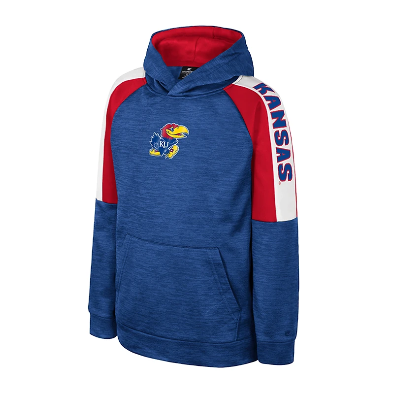 Sweat à capuche pour jeunes Colosseum Royal Kansas Jayhawks