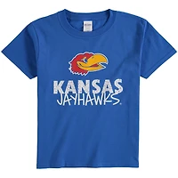 Youth Royal Kansas Jayhawks Team Logo T-Shirt