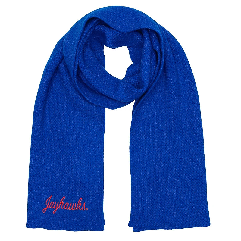 ZooZatz Royal Kansas Jayhawks Fashion Knit Scarf