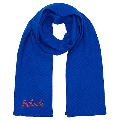 ZooZatz Royal Kansas Jayhawks Fashion Knit Scarf