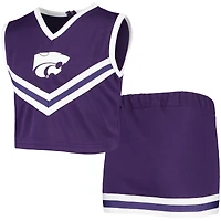 Ensemble d'encouragement deux pièces Purple Kansas State Wildcats pour jeunes filles