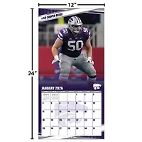 Calendrier mural 2026 des Wildcats de l'État du Kansas (12 po x 12 po)