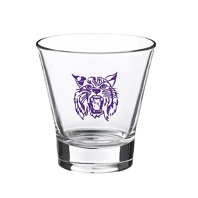 Chats sauvages de l’État du Kansas 12oz. Verre à roche à voûte inclinée