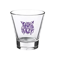 Chats sauvages de l’État du Kansas 12oz. Verre à roche à voûte inclinée