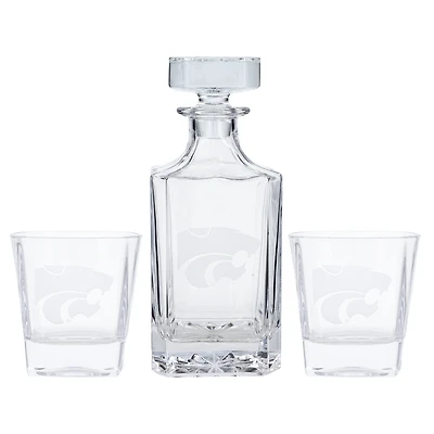 Kansas State Wildcats 3-Piece Decanter Set