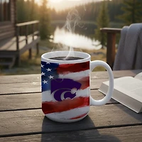 Ensemble de deux tasses américaines de 44 cl (15 oz) aux couleurs des Wildcats de l'État du Kansas