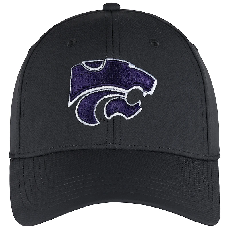 Casquette ajustable Stratus pour homme Ahead Graphite Kansas State Wildcats