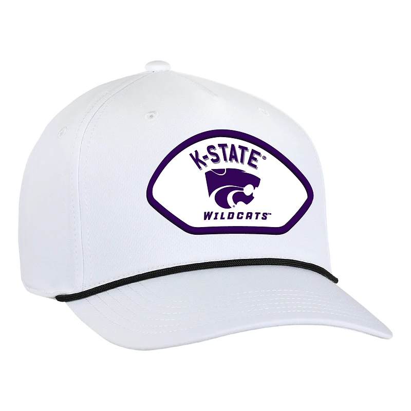 Men's Ahead  White Kansas State Wildcats Alto Rope Adjustable Hat