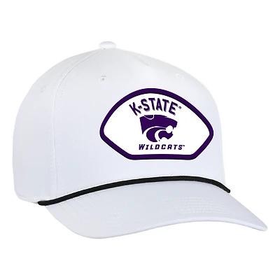 Men's Ahead  White Kansas State Wildcats Alto Rope Adjustable Hat
