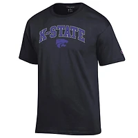 T-shirt noir avec logo Arch Over des Kansas State Wildcats pour homme