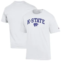 T-shirt blanc avec logo Arch Over des Kansas State Wildcats pour homme