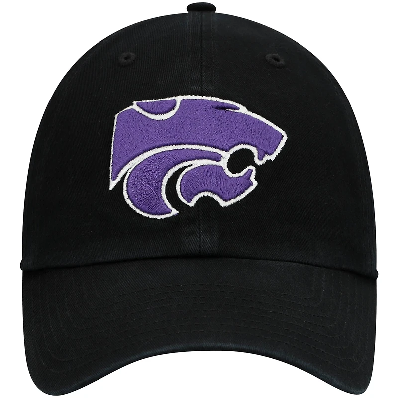 Casquette ajustable noire « 47 Kansas State Wildcats Clean Up » pour homme