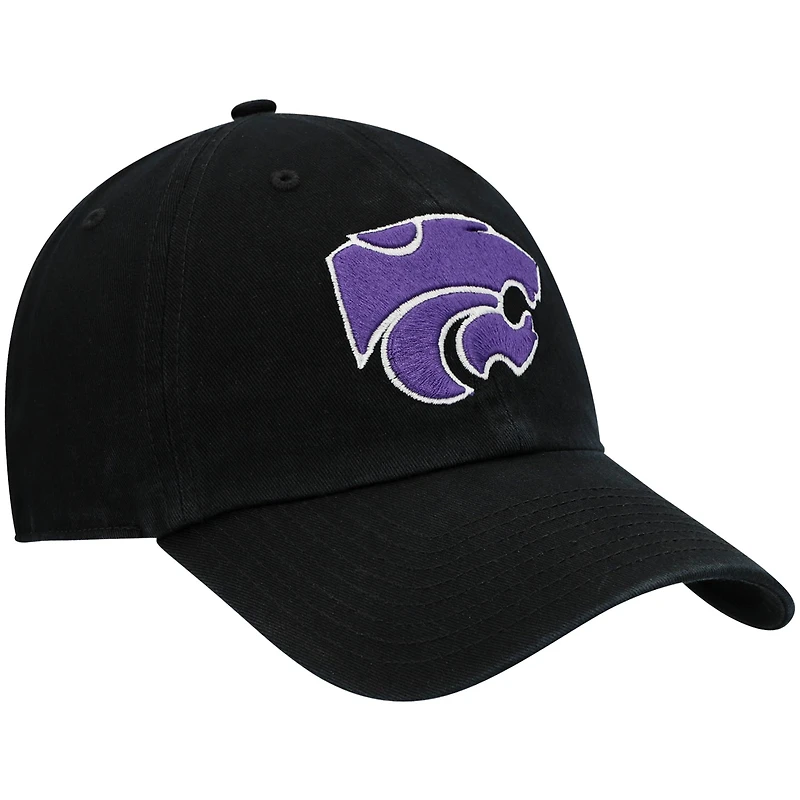Casquette ajustable noire « 47 Kansas State Wildcats Clean Up » pour homme