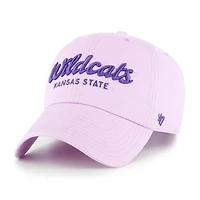 Men's '47 Light Purple Kansas State Wildcats Vault Clean Up Adjustable Hat