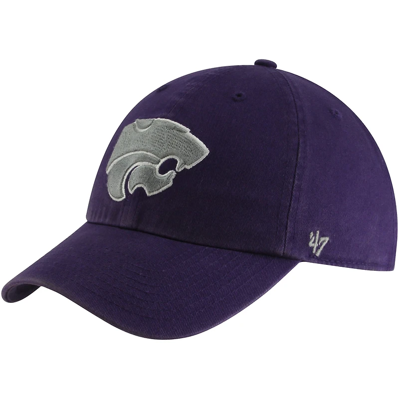 Casquette ajustable violette « 47 Kansas State Wildcats Clean Up » pour homme