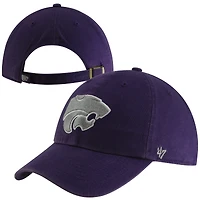 Casquette ajustable violette « 47 Kansas State Wildcats Clean Up » pour homme