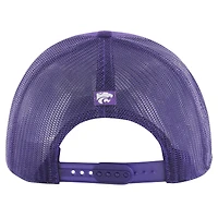 Casquette réglable de camionneur Garner '47 violette des Wildcats de l'État du Kansas pour hommes