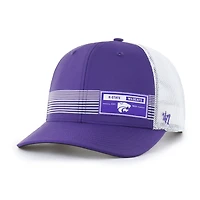 Casquette ajustable de camionneur '47 Purple Kansas State Wildcats Rangefinder brrr pour hommes