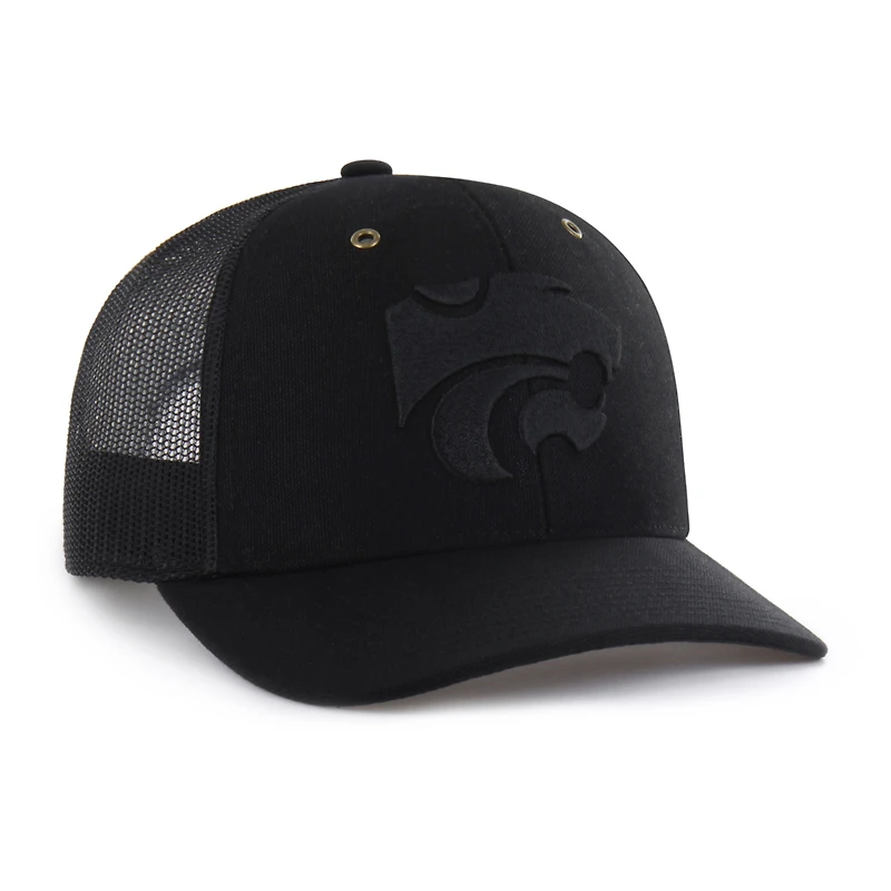 Casquette trucker Carhartt x '47 noire Kansas State Wildcats pour homme, ajustable