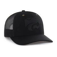 Casquette trucker Carhartt x '47 noire Kansas State Wildcats pour homme, ajustable