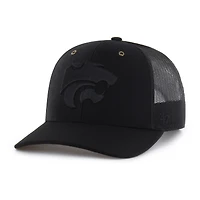 Men's Carhartt x '47 Black Kansas State Wildcats Trucker Adjustable Hat