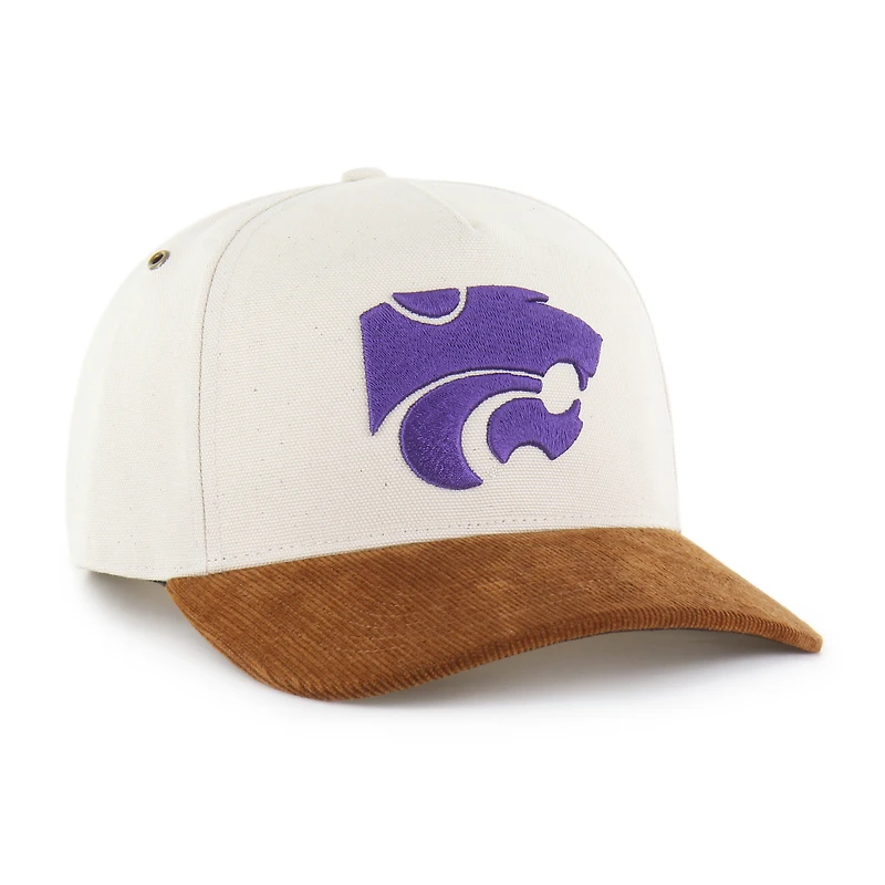 Men's Carhartt x '47 Natural/Brown Kansas State Wildcats Undyed Relaxed Hitch Adjustable Hat