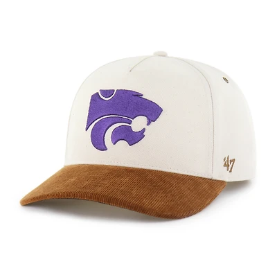 Men's Carhartt x '47 Natural/Brown Kansas State Wildcats Undyed Relaxed Hitch Adjustable Hat