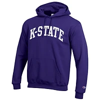 Men's Champion  Purple Kansas State Wildcats Basic Arch Fleece Pullover Hoodie