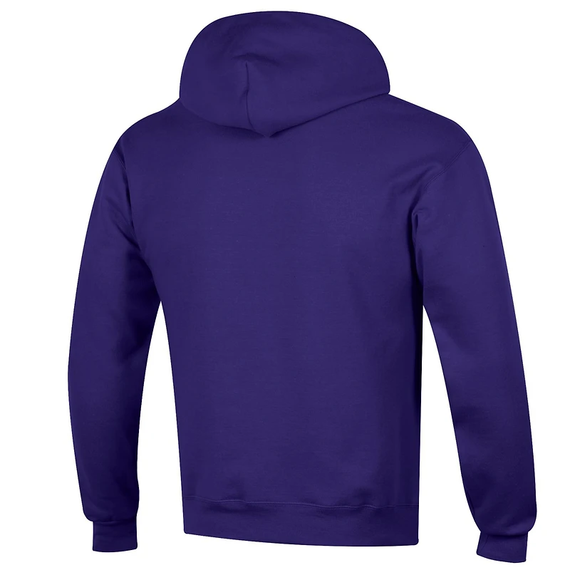 Men's Champion  Purple Kansas State Wildcats Basic Arch Fleece Pullover Hoodie