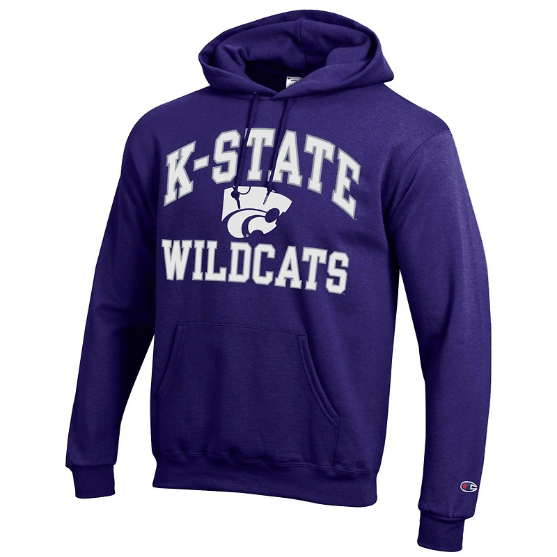 Chandail à capuchon moteur élevé Champion Kansas State Wildcats pour hommes, violet