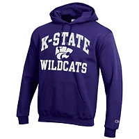 Chandail à capuchon moteur élevé Champion Kansas State Wildcats pour hommes, violet