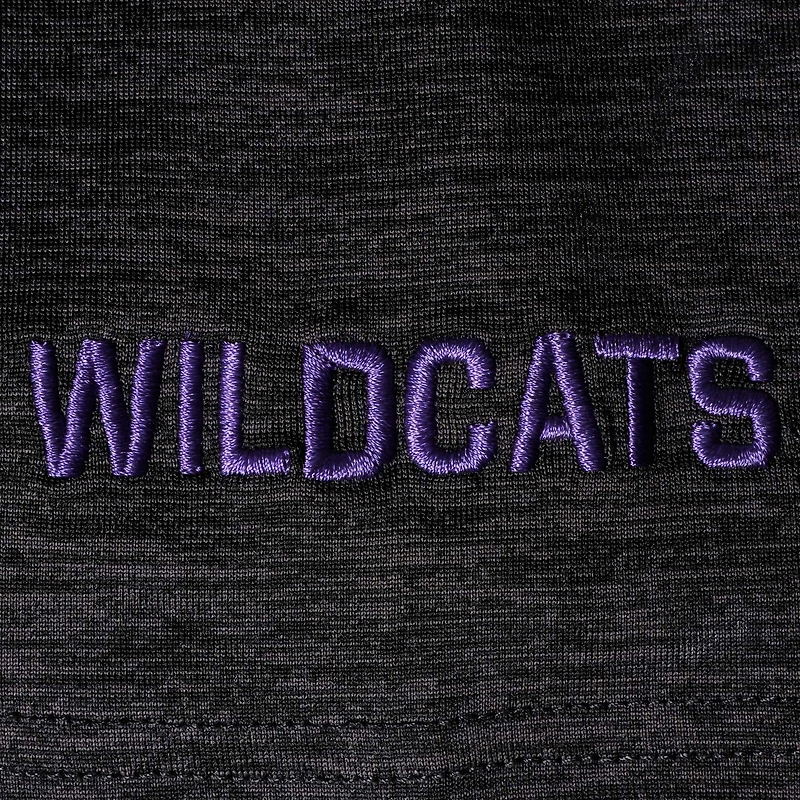Men's Colosseum Black Kansas State Wildcats Down Swing Polo